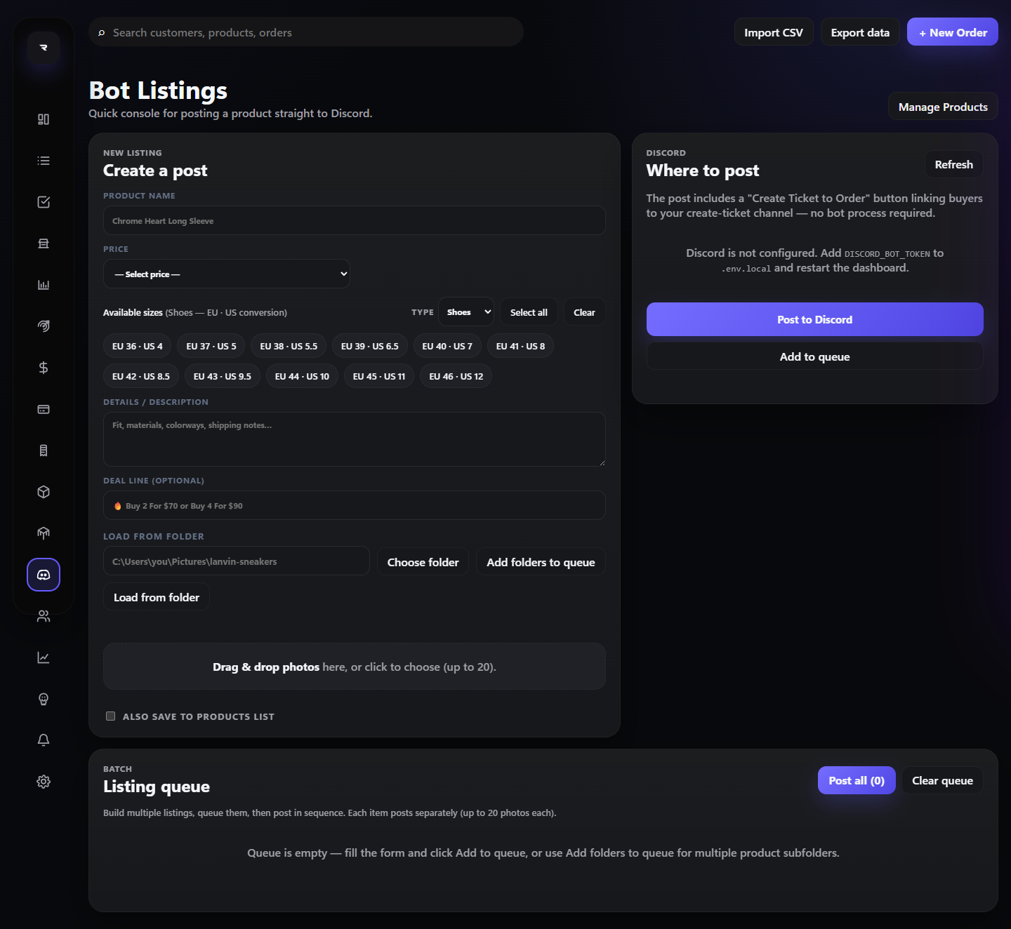 Bot Listings